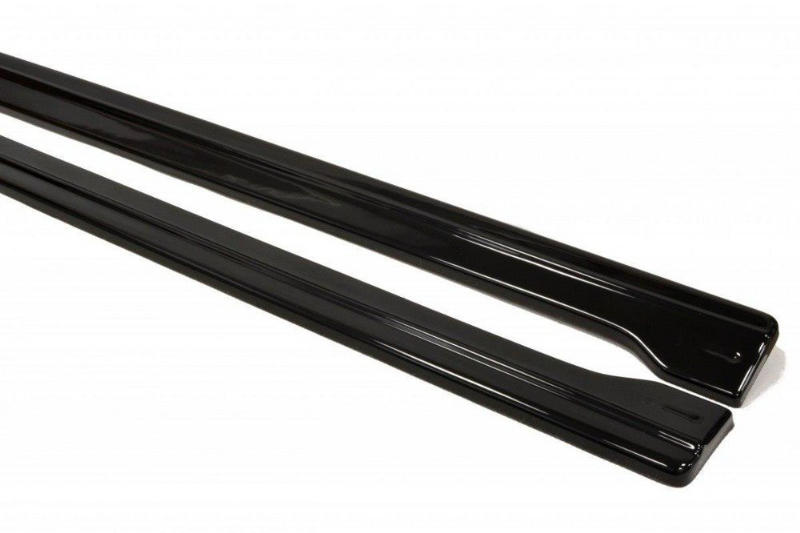 Zijskirts V.1 Audi RS6 C7 Maxton Glans Zwart