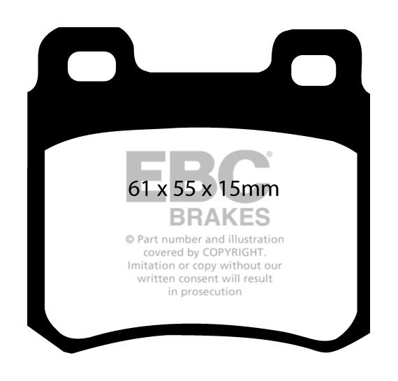 EBC Brakes MERCEDES E-Class (W124) E200 D 93-95 Remblokken achte