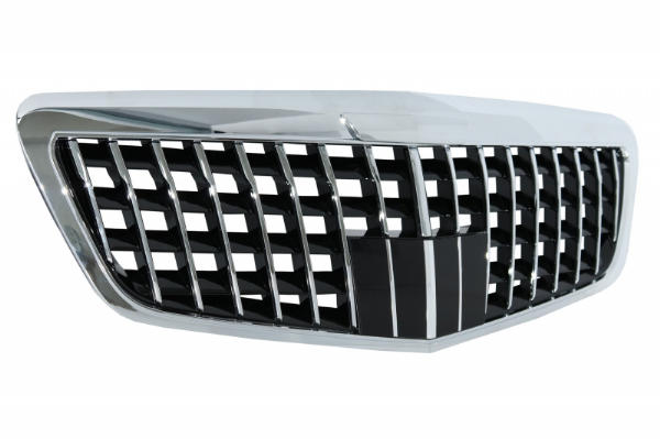 Grill Mercedes S-Klasse W221 11-13 GT Glans Zwart/Chroom