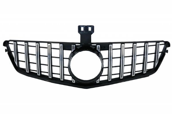Grill Mercedes C-klasse W204 S204 GT Look Panamericanan Chroom Zwart