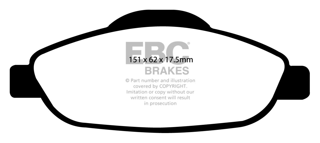 EBC Brakes PEUGEOT 308 CC 1.6 (140) 2009-.. Remblokken voorzijde