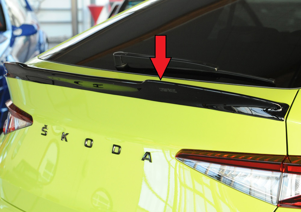 Achterspoiler Skoda Enyaq iV (NY): 10.20-01.2025  Glans zwart