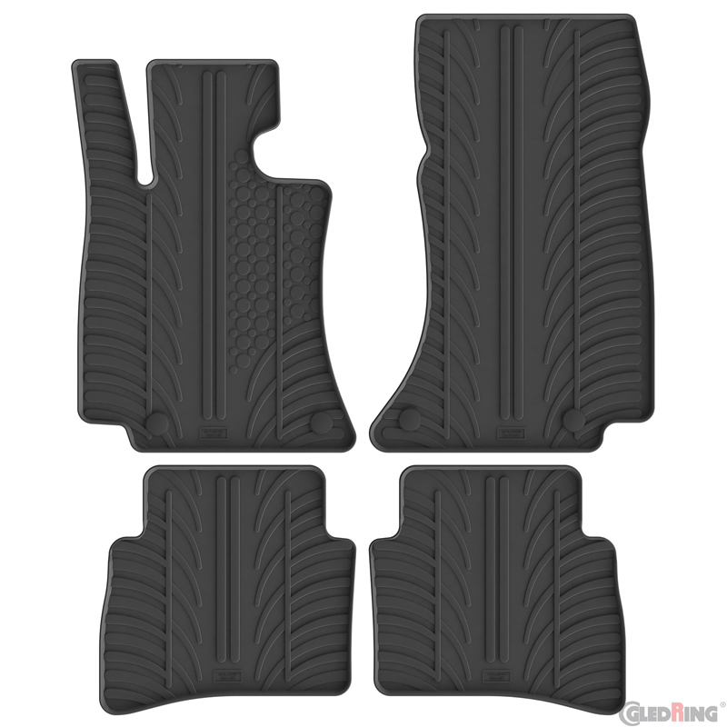 Gledring Rubber car mats set  Mercedes E-Class W214 Sedan/Kombi 2023- (T profile 4-pieces)
