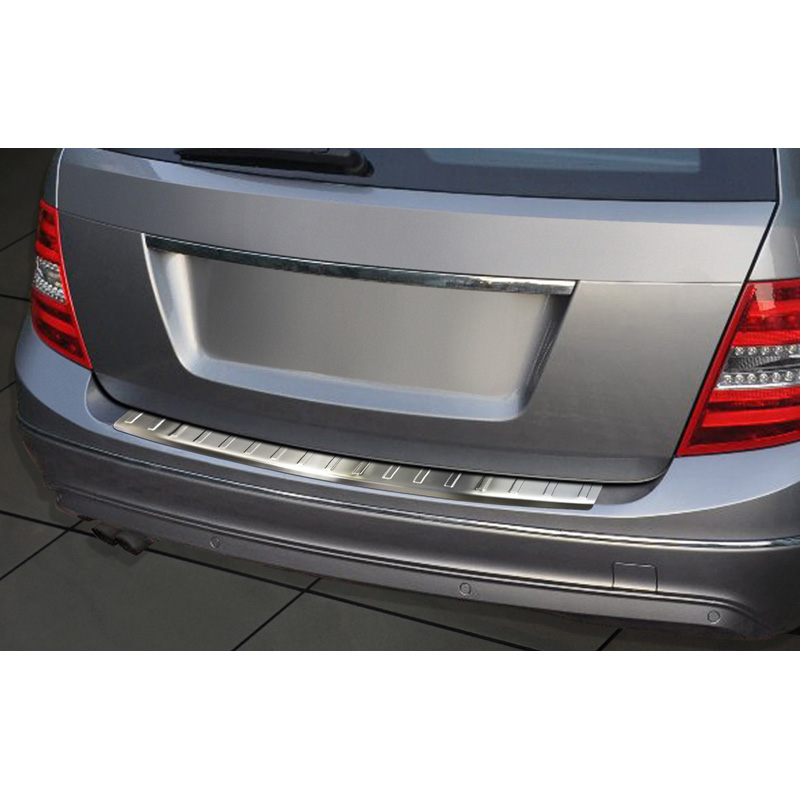 RVS Achterbumperprotector  Mercedes C-Klasse W204 Kombi 2011-2014 'Ribs'