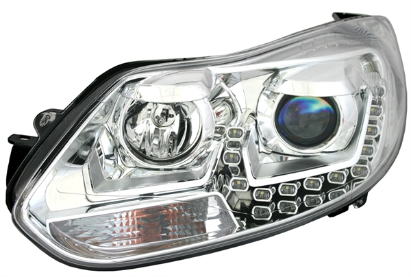 Koplampen Ford Focus MK4 11+ LED Chroom