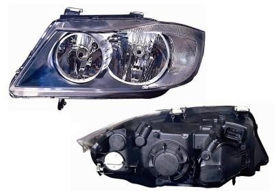 koplamp, ZKW, H7+H7, elektr verstelb, links BMW 3 serie E90/E91,