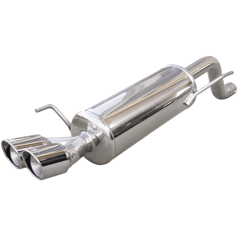 100% RVS Sportuitlaat  Fiat Grande Punto 1.4T-Jet (155pk) 2007- 2x80mm X-Race (Ø60mm)