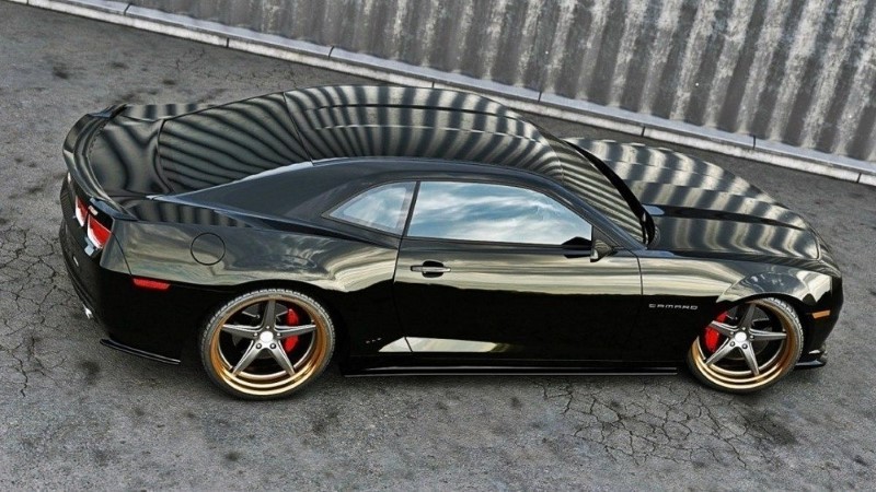 Achterzij Spoilers Chevrolet Camaro V SS - US Versie (PREFACE) Glanzend Zwart