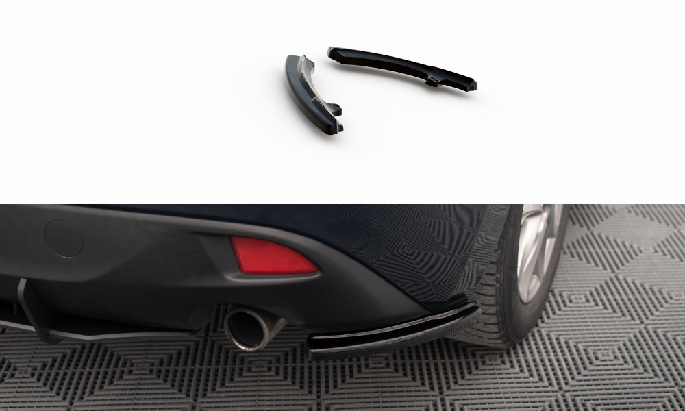 Zijdiffusers Mazda 3 Mk3 2013 - 2016 Maxton Glans Zwart