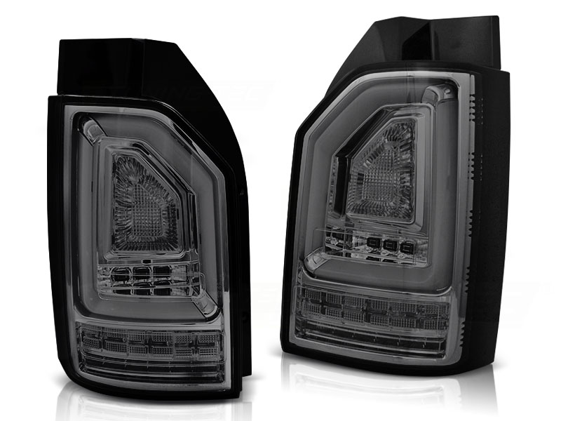 Achterlichten VW Transporter T6 LED Tube Dynamic Achterdeuren smoke