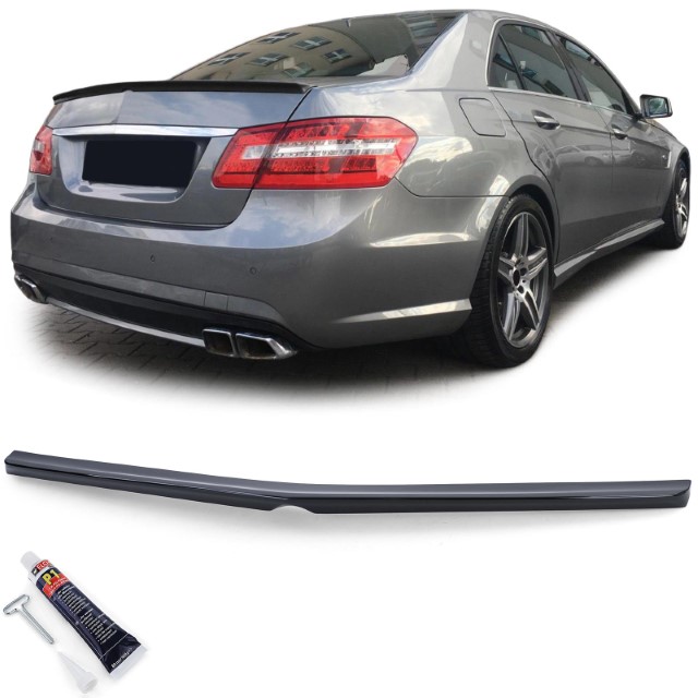 Achterklep Spoiler Mercedes E-Klasse W212 Glanzend zwart