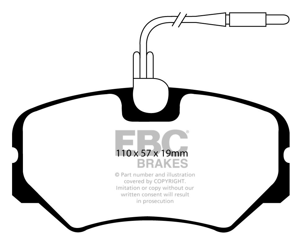 EBC Brakes MORGAN Aero 8 4.4 2000-2004 Remblokken achterzijde