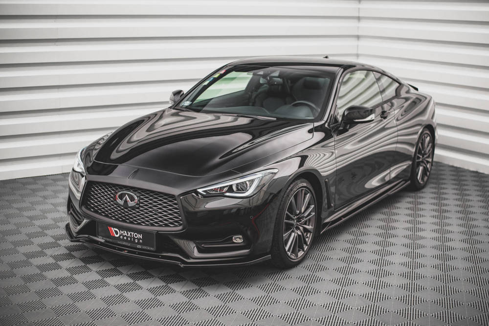 Voorspoiler Infiniti Q60 S MK2 Glanzend Zwart