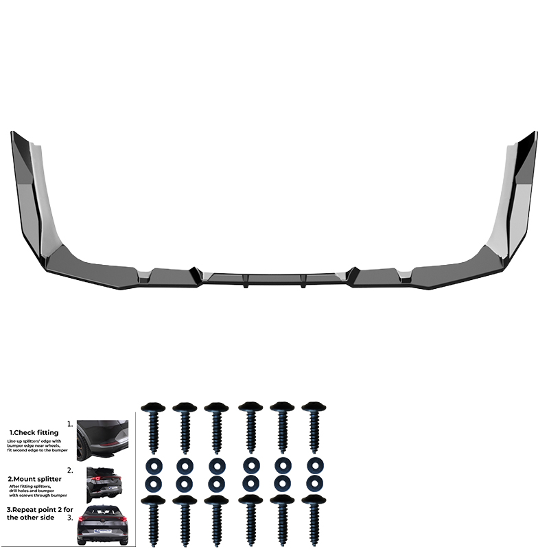 Oneway Achterbumperskirt  BMW 5-Serie G60/G61 Sedan/Touring M-Pack 2023- incl. i5 - Glanzend zwart