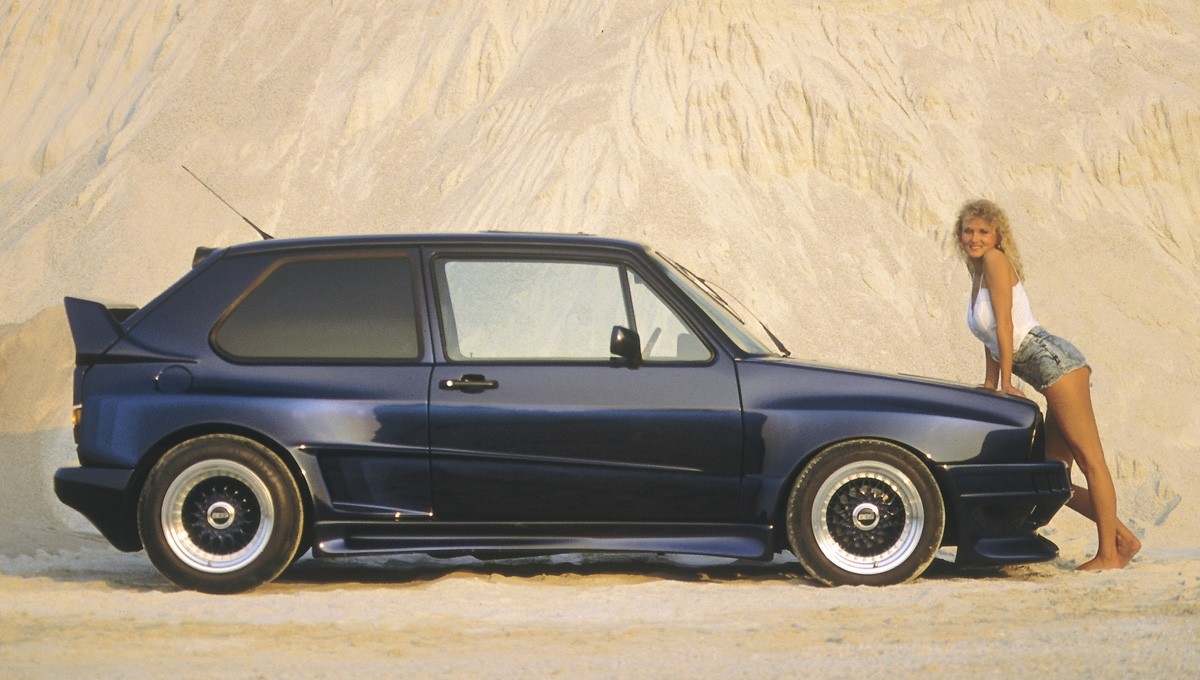 Doormountings wideversion ll VW Golf I Polyester Rieger