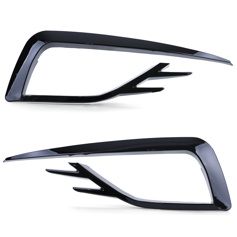Grill-covers VW Golf VII 17-20, GTI-Look glans zwart