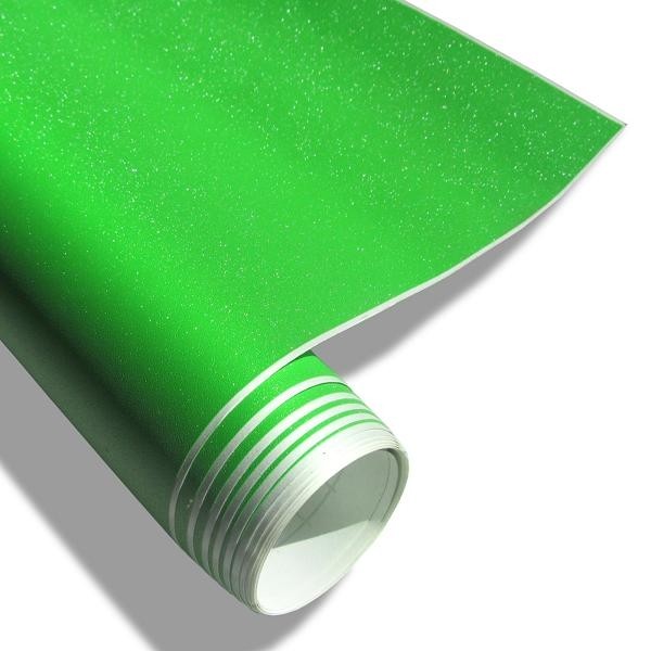 Car wrap folie Ultra groen diamant glitter effect 152 X 200mm