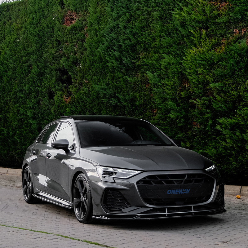 Oneway Kompletter Umbausatz passend für Audi A3 (8Y) Limousine S-Line/S3 Facelift 2025- - Schwarz glänzend