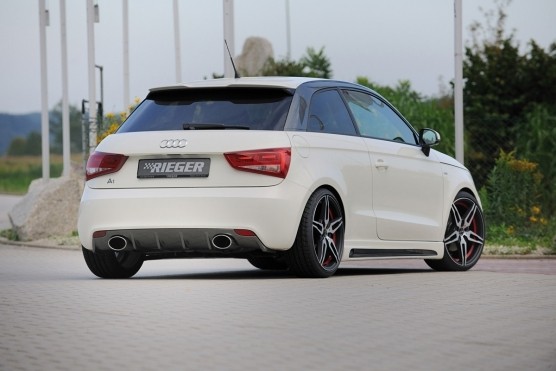 Rieger Achterbumper Diffusor Audi A1 8X 2010-2014 Carbon