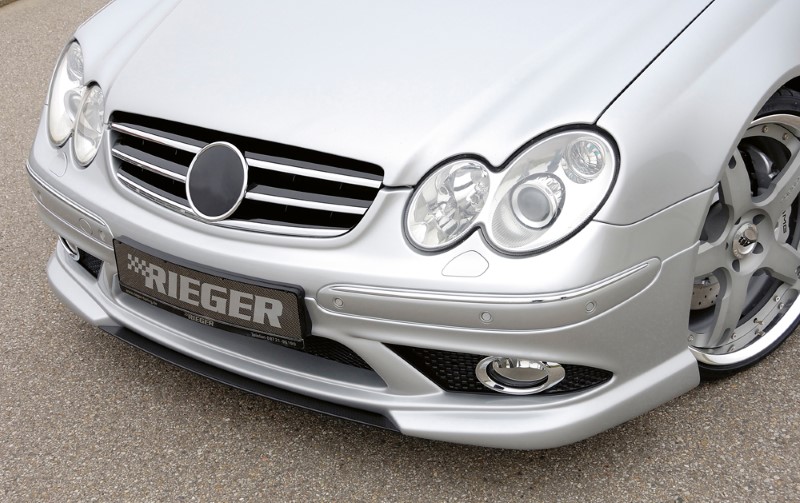 Spoilerzwaard Carbon voor Voorspoilerlip Mercedes W202 Rieger