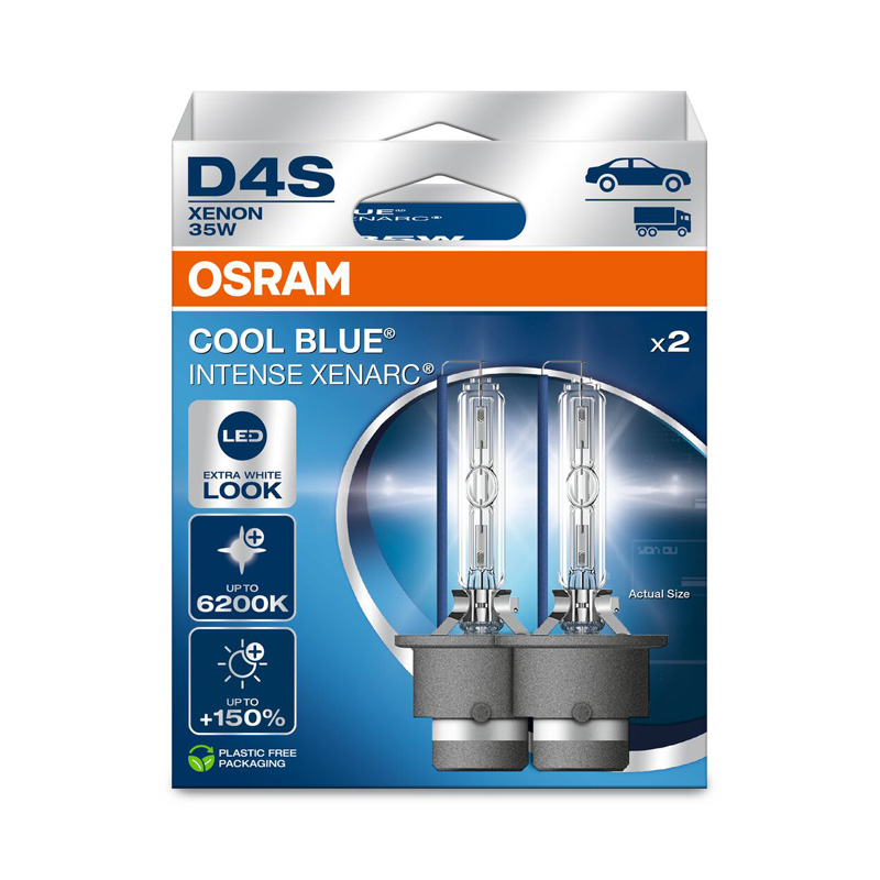 Osram Xenarc Cool Blue Intense Xenon lampen - D4S - 12V/35W - set à 2 stuks (max. 6200K)