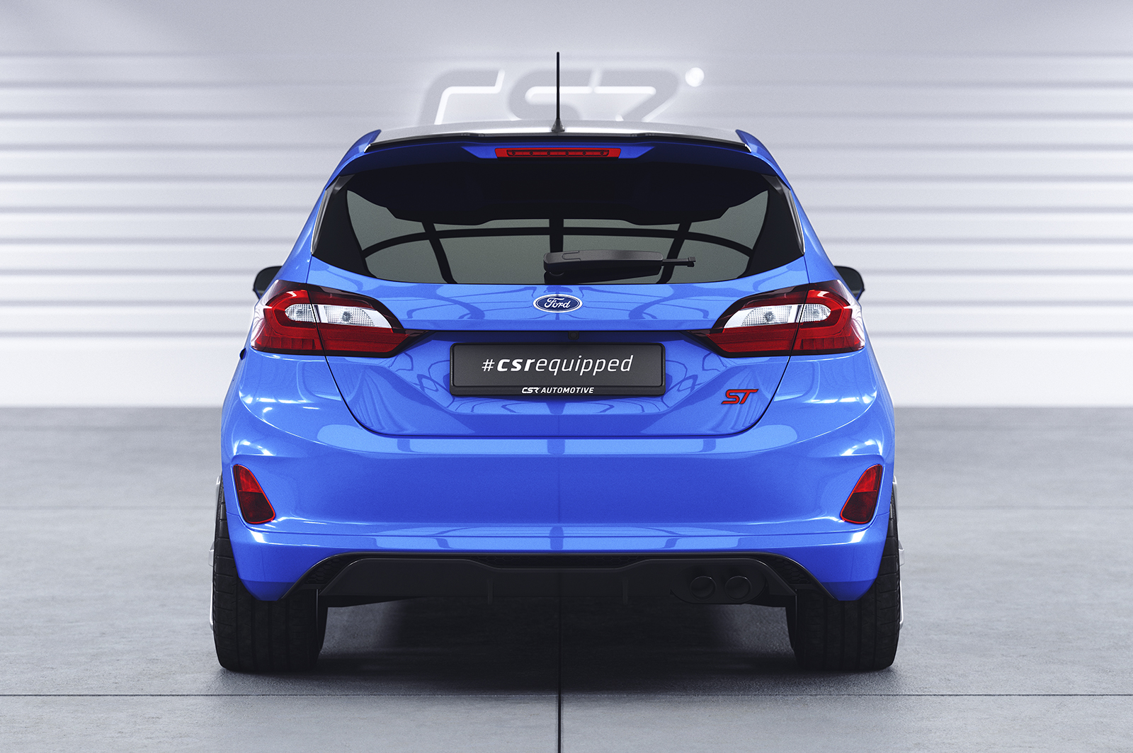 Spoiler Ford Fiesta MK8 ST/ST-Line CSR glans Zwart