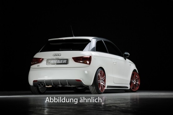Rieger Achterbumper Diffusor Audi A1 8X 2010- Carbon