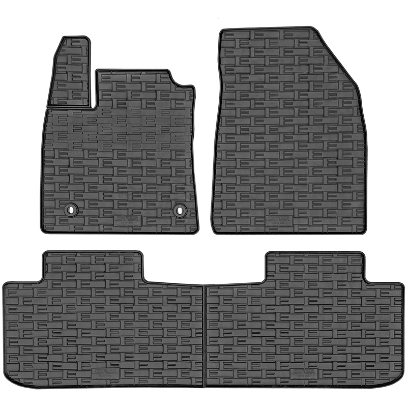 CIKCAR Rubber car mats set  MG S5 EV 2025- (3-pieces + fixing system)