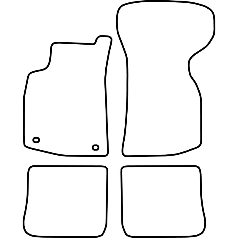 Set velour car mats  Volkswagen Golf I Cabrio