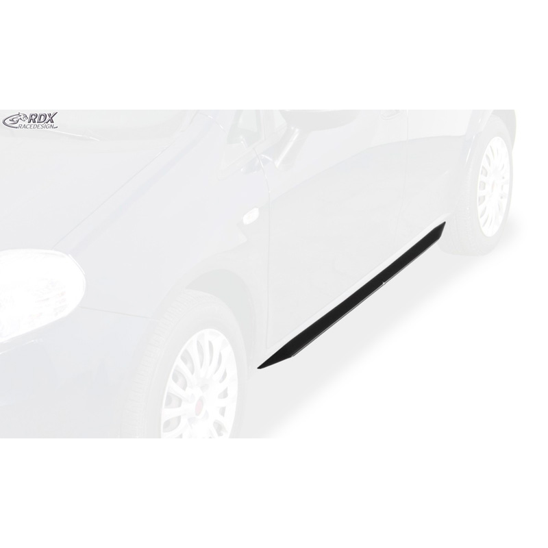 Side skirts 'Slim'  Fiat Grande Punto 2005- & Punto Evo 2009- (ABS glossy black)
