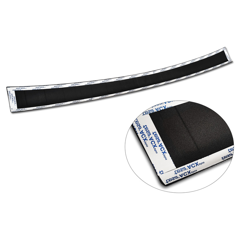 Matt Black Stainless Steel Rear bumper protector  Mercedes E-Class W213 Kombi 2016- 'Ribs'