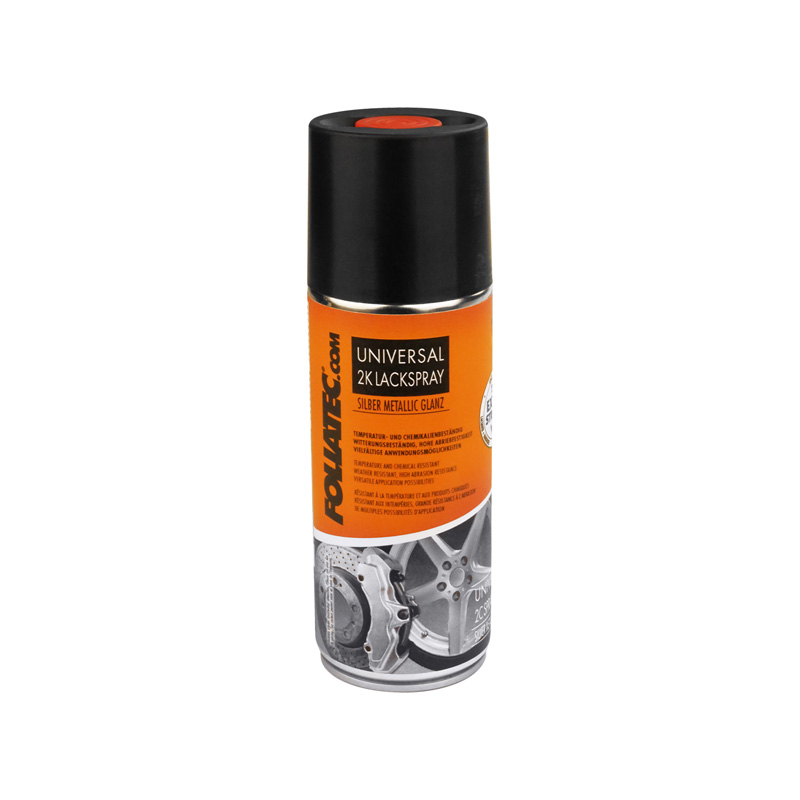 Foliatec Universal 2C Spray Paint Kit - silver metallic glossy 3x400ml