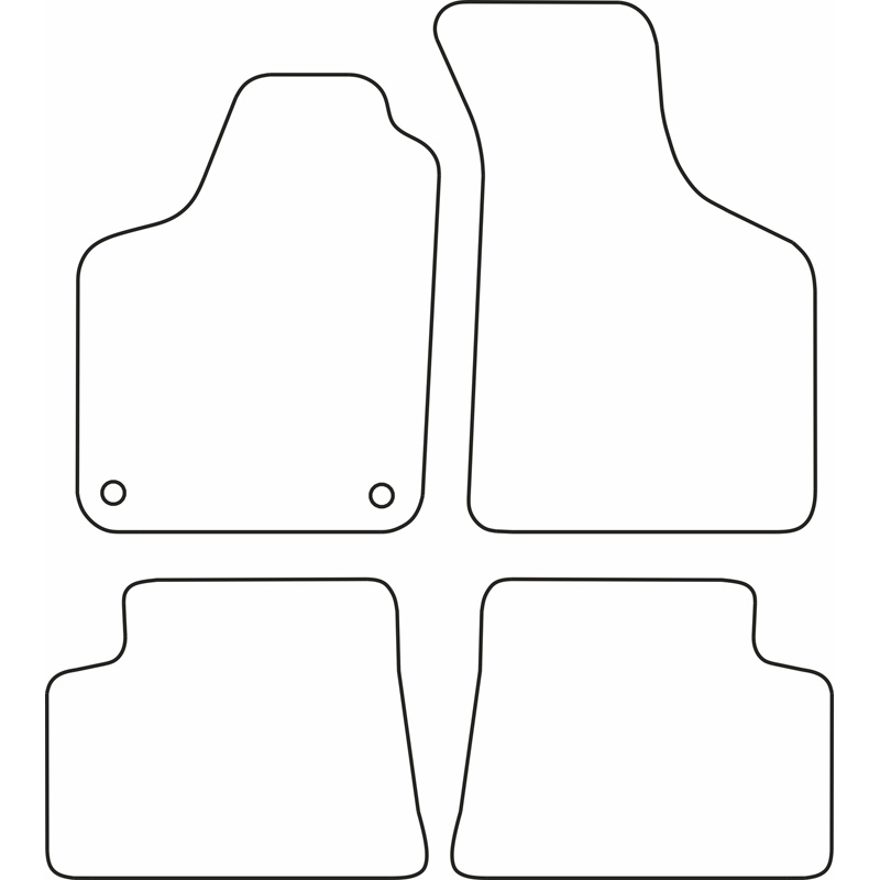 Set velour car mats  Renault Twingo 1993-2007