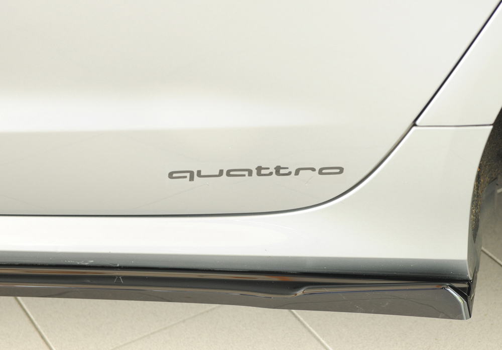 Zijskirts Audi A6 (4G/C7): 11.10-08 glans zwart