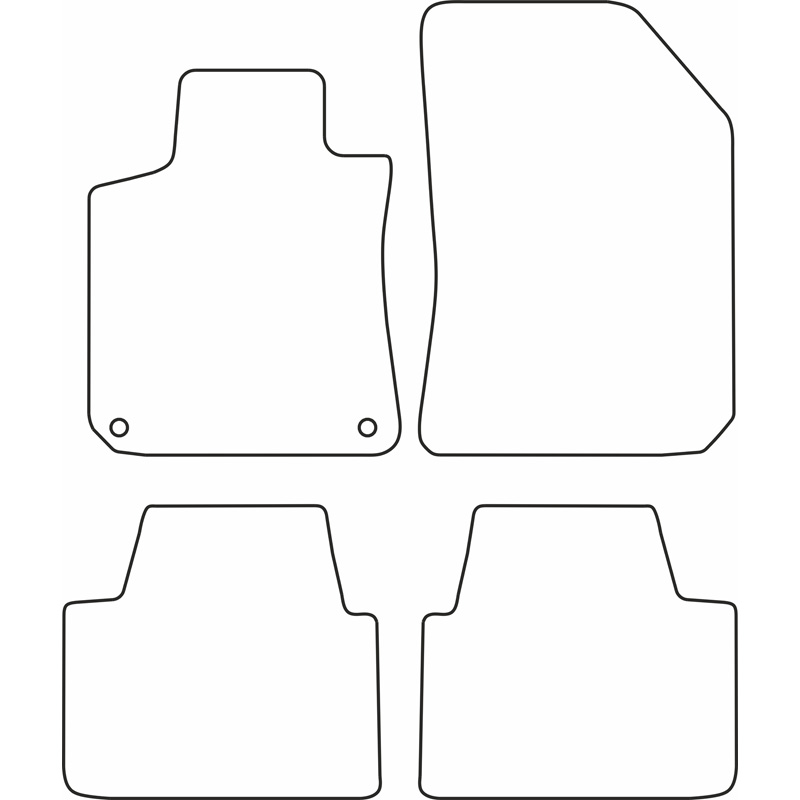 Set velour car mats  Peugeot 308 SW 2014-