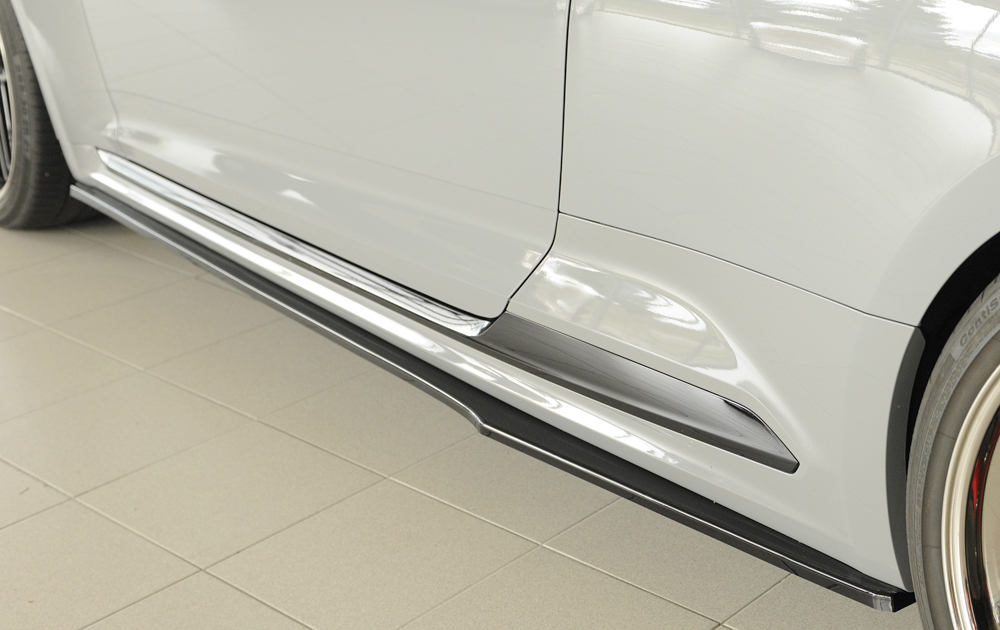 Zijskirts Audi RS5 B9/F5 Rieger Glans Zwart