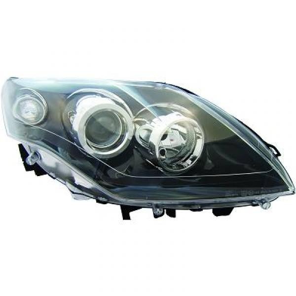 Koplamp links LAGUNA 07->> H7+H7/ZWART