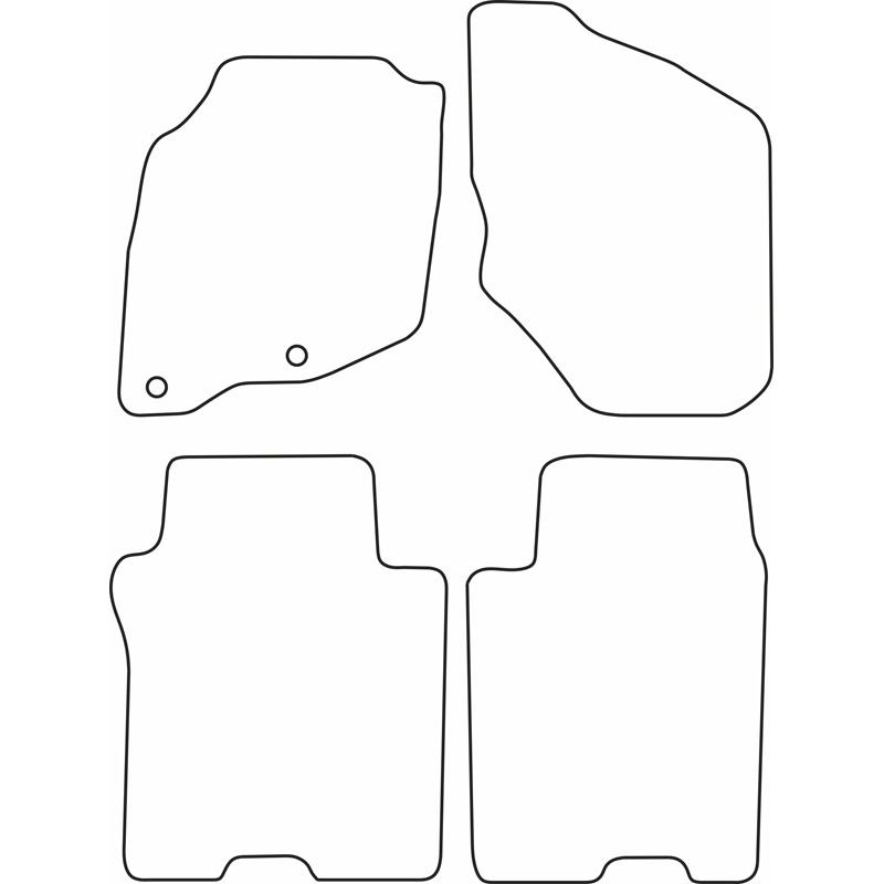 Set velour car mats  Honda Jazz 2002-2008