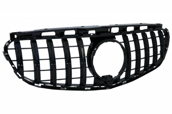 Grill Mercedes W212 S212 Facelift (2013-2016) GT-R Panamericana Design Glans Zwart