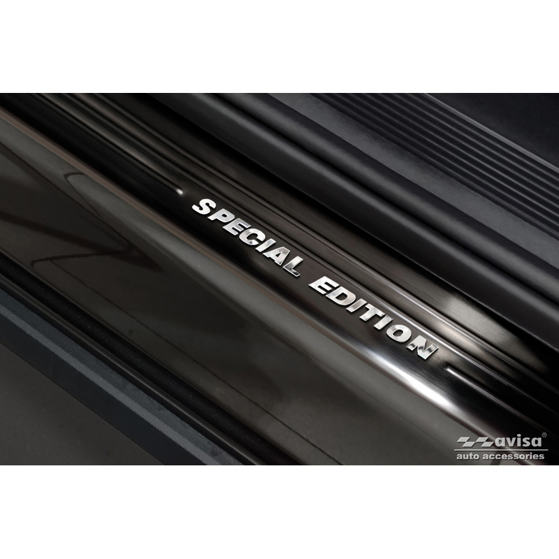 Zwart RVS Instaplijsten  Volkswagen ID.4 2020- - 'Special Edition' - 4-delig