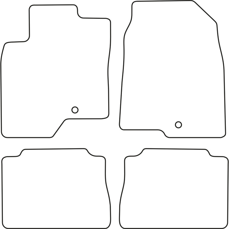Set velour car mats  Opel Antara 2007-2011