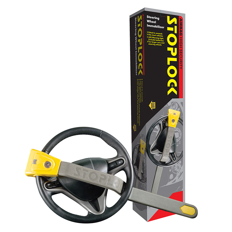Stoplock Airbag - Steering Wheel Lock for airbag & 4x4 with LED