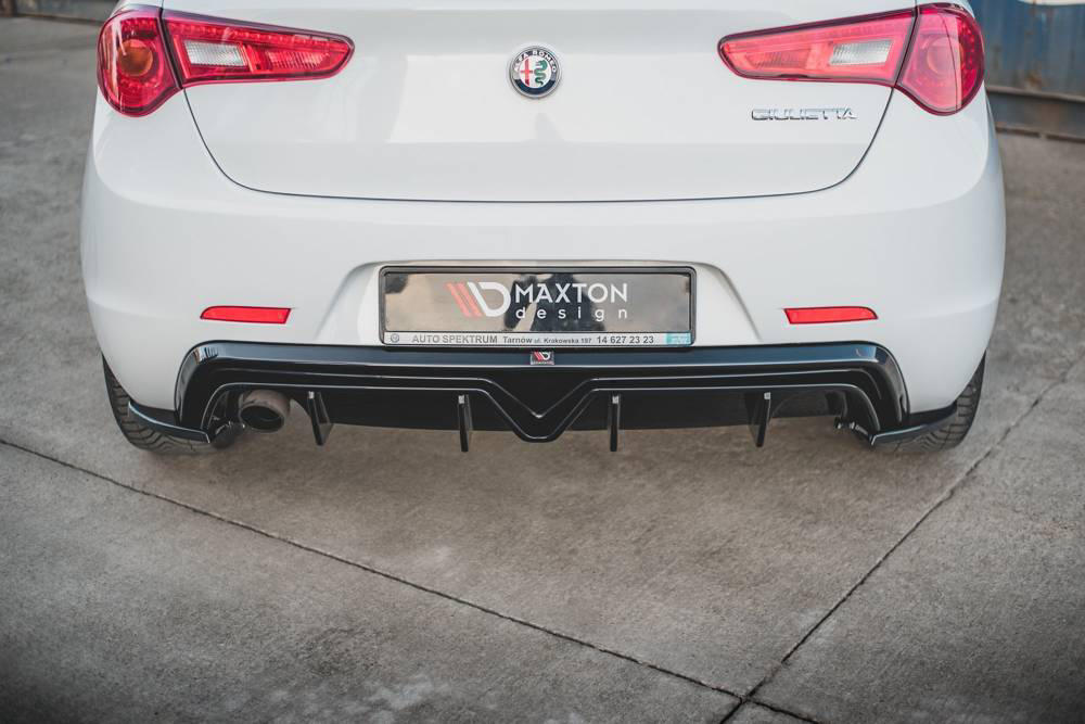 Diffusor Alfa Romeo Giulietta Facelift Glanzend Zwart Enkel