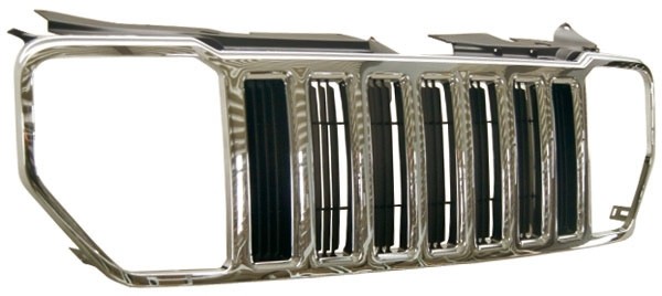 Radiator Grill LIBERTY 08->> ZWART/Chroom RAND