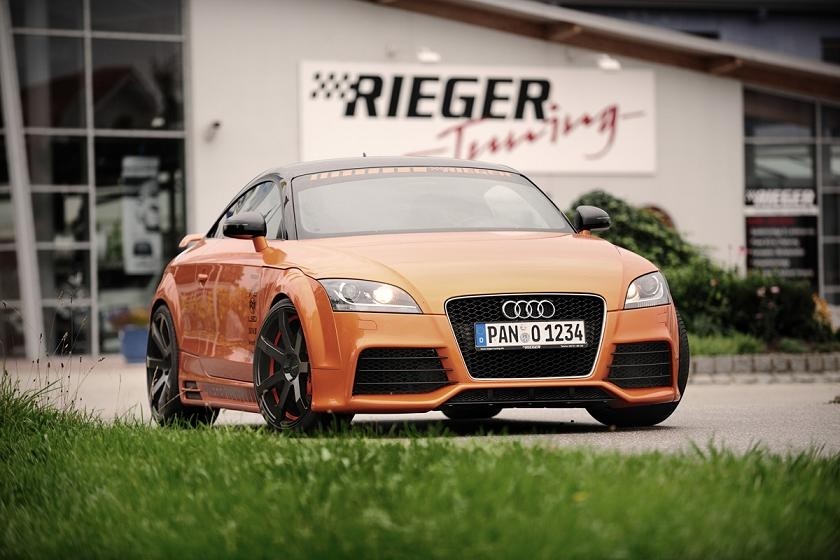 Voorbumper Audi TT 8J Rieger met koplampsproeiers