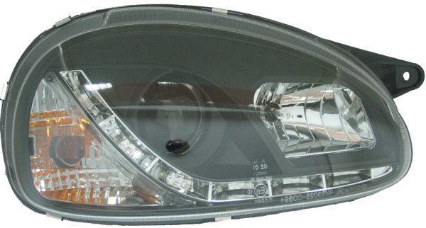 Koplampen Opel Corsa B 93-00 Zwart