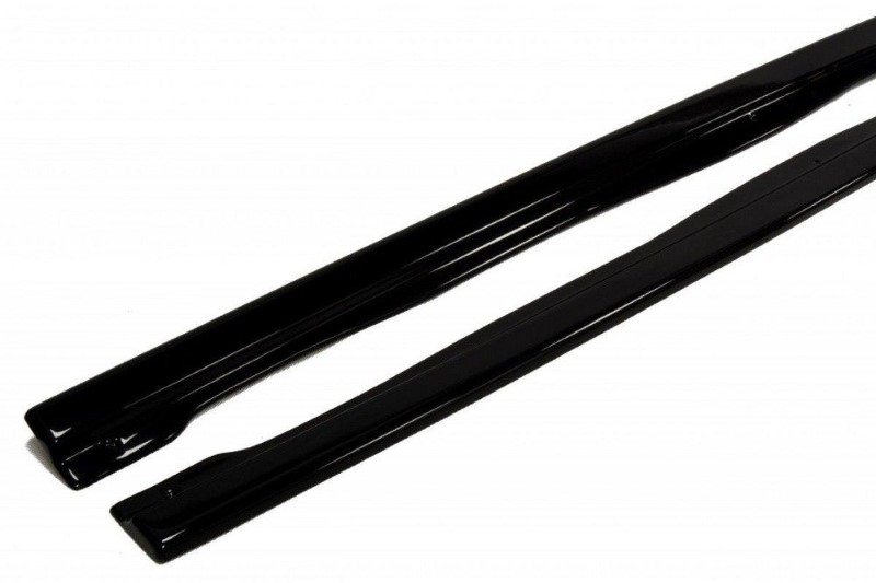 Zijskirts Difusers Audi S6 / A6 S-line C7 Glanzend Zwart