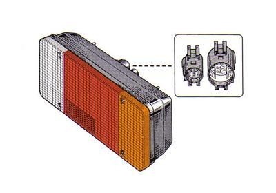achterlicht, Pick-up, links Fiat Ducato, 2002-2006
