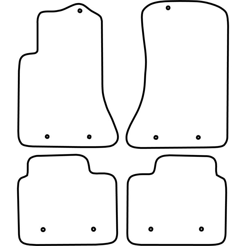 Set velour car mats  Opel Omega B 1994-2003