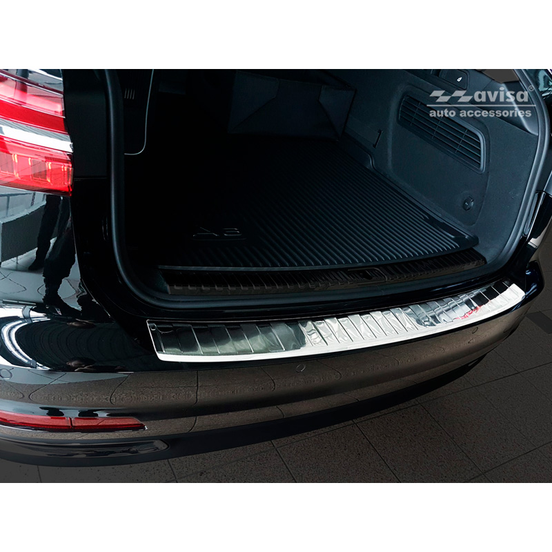 Stainless Steel Rear bumper protector  Audi A6 (C8) Avant 2018-2023 & Facelift 2023- 'Ribs' incl. S-Line & Allroad